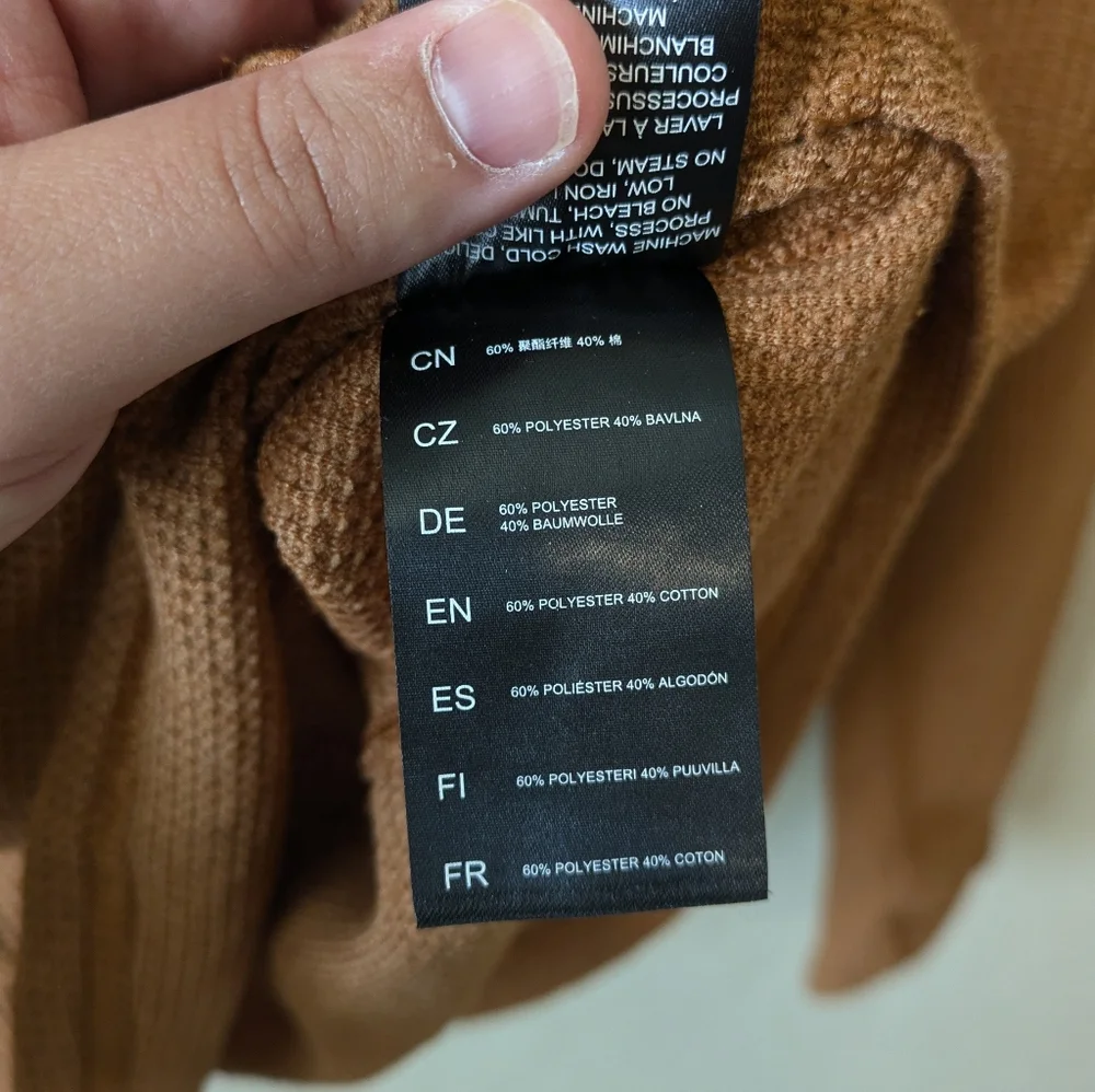 Kuhl Petra Turtleneck Long Sleeve Rust Orange Quilted - Picture 6 of 8